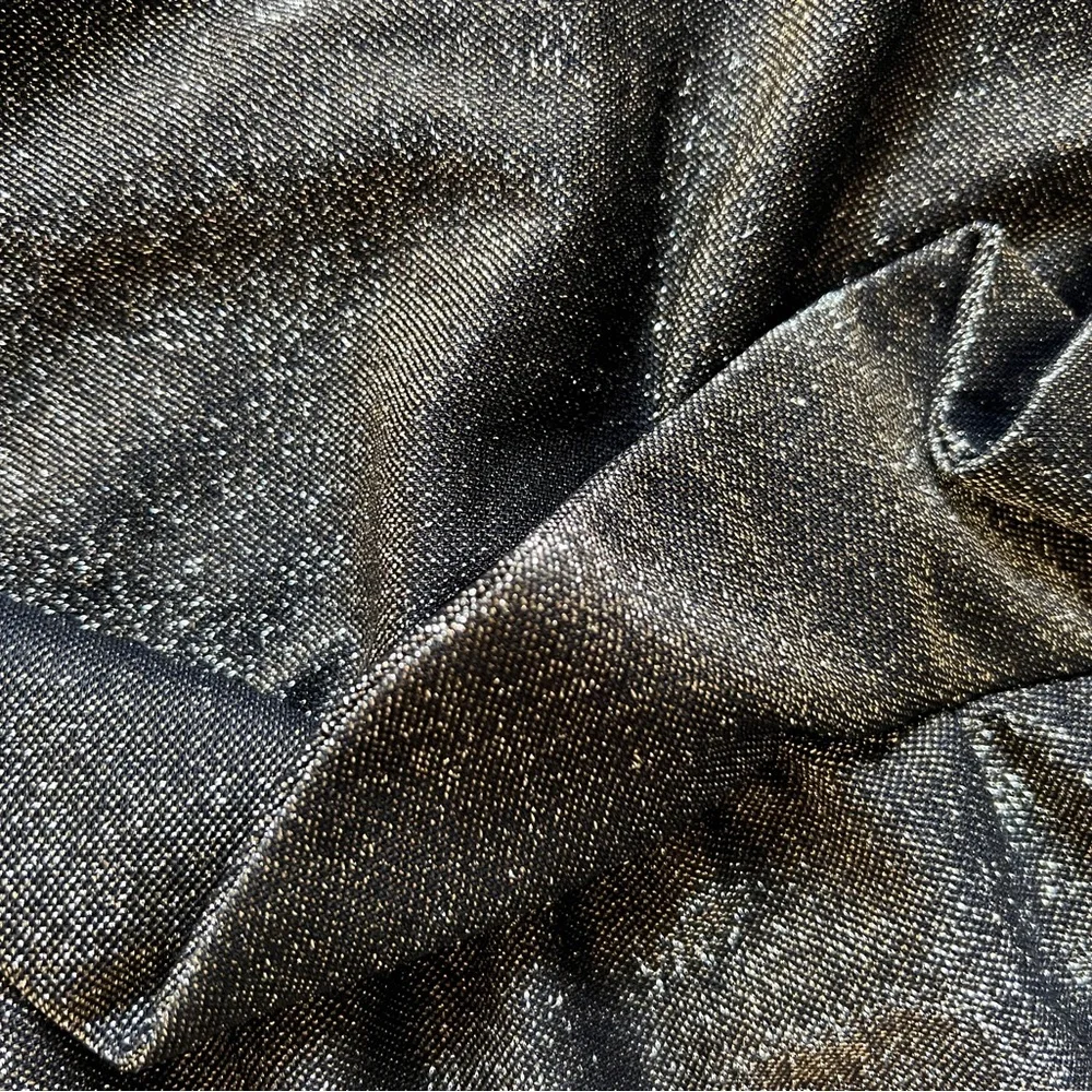 Likely Strapless Shimmering Gold Black Dress - Picture 5 of 5
